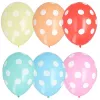 PAPSTAR Dots daudzkrāsu lateksa baloni, 29 cm, 100 gab.