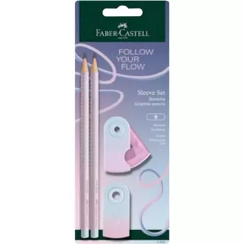 Faber-Castell GRIP Flow Edition rakstāmpiederumu komplekts, Blushing Sky, 2 zīmuļi (B) 117007