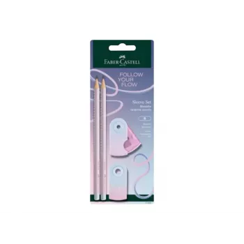Faber-Castell GRIP Flow Edition rakstāmpiederumu komplekts, Blushing Sky, 2 zīmuļi (B) 117007