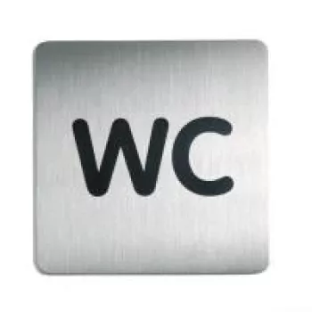 DURABLE PICTO WC piktogrammas zīme 150x150 mm pašlīmējoša akrila 495723