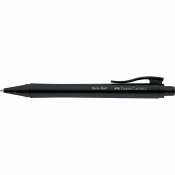 Faber-Castell Daily Ball lodāma lodīšu pildspalva, zils tint, 0,6 mm XB, melns neslīdošs rokturis 140690