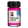 Marabu Porcelain & Glass Paint, spīdīga, avenes krāsa, 15 ml 11150039131