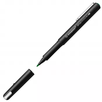 STABILO Fineliner dr!ver, vidējs, zaļš, nesmērējoša un bez smaržas ūdens bāzes tinte, 1 gabals (1089/36)