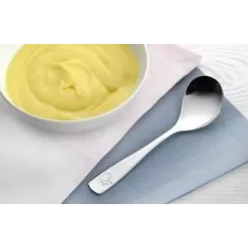 Esmeyer bērnu ēdiena karotīšu komplekts 'Funny Animals', nerūsējošais tērauds 18/8, spīdīgi pulēts, 2,0 mm biezs, 4 gabali (101-008)