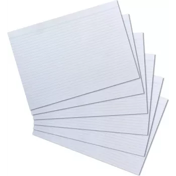 Herlitz kartītes ar līnijām DIN A4, baltas, 170 g/m², bez koksnes, zilas līnijas, abpusējas (10621282)