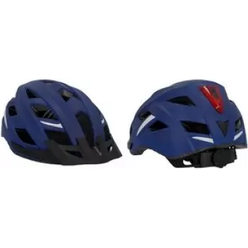 FISCHER Urban Plus Boston velosipēda ķivere L/XL ar LED aizmugures gaismu 50632
