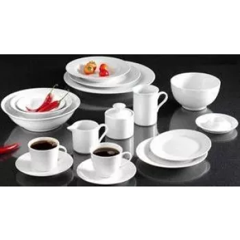 RITZENHOFF & BREKER Snap by R & B Bianco deserta šķīvji, porcelāns, balti, 190 mm, komplekts ar 6, 78060