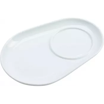 Ritzenhoff & Breker BIANCO ovāls porcelāna paliktņu komplekts, 125 x 180 x 20 mm, balts, 6 gab.