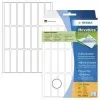 HERMA Movables 10606 pašlīmējošas papīra etiķetes, matēti baltas, 13 x 50 mm, 672 etiķetes (32 loksnes x 21), noņemamas