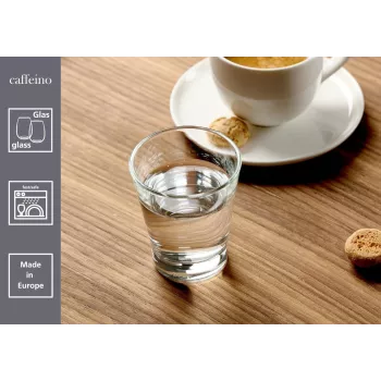 Ritzenhoff & Breker CAFFEINO Espresso glāžu komplekts, 90 ml, dzidrs stikls, 6 gabali 824520