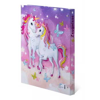HERMA Unicorn Certificate Ring Binder A4, izturīgs kartons, 2 O-gredzeni, 25 mm, pilnībā apdrukāts 20161