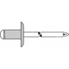 Gesipa aklo kniedes Al/Steel 5x25mm ar lielo galvu K14, saspiešanas diapazons 15,0–20,0mm (250 gab.) 1454126