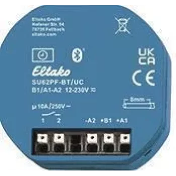 Eltako 1-kanāla laika relejs ar beznosacījumu kontaktu SU62PF-BT/UC, Bluetooth, 16A 30062006