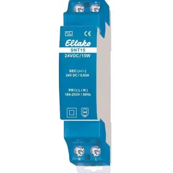 Eltako SNT15-24VDC/15W DIN sliedes impulsa barošanas bloks 24V DC 15W 0,625A 20000168