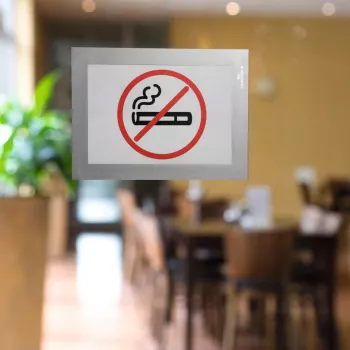 DURABLE DURAFRAME A6 pašlīmējošs informācijas rāmis, sudraba, 2 gab.