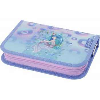 Herlitz Mystic Mermaid piepildīts penālis, 31 priekšmets, zils/rozā, poliesters 300001564