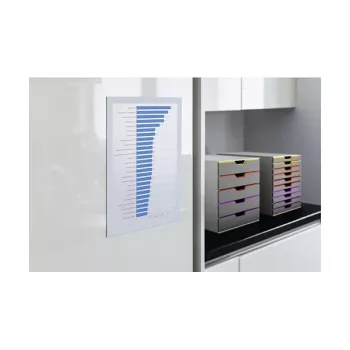 DURABLE DURAFRAME A4 pašlīmējošs informācijas rāmis, sudraba, 2 gab. 487202