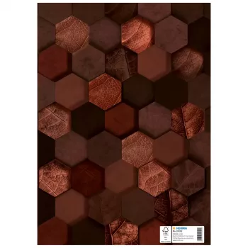 HERMA Heftschoner X kartona vāciņš, DIN A4, brūns, ar marķēšanas lauku, 10 gab. (20092)