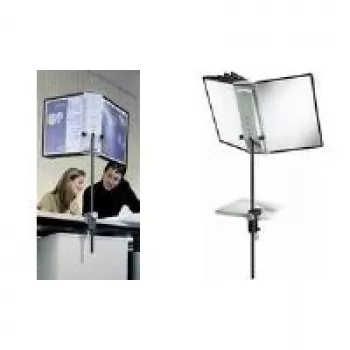DURABLE SHERPA® galda skavas 10 - A4 displeja paneļu sistēma, 10 paneļi, 5 krāsas, 360° rotācija 581800