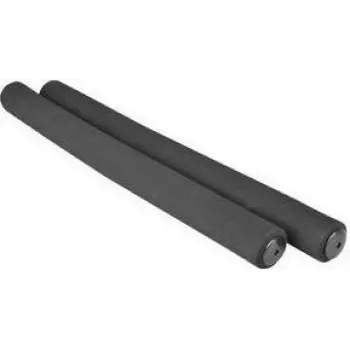 FISCHER Soft velosipēda rokturi, melni, 1 pāris, 125 mm, ar amortizāciju 85756