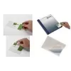 DURABLE POCKETFIX pašlīmējošas kabatiņas 90x57mm, ar īkšķa izgriezumu, caurspīdīgas, 100 gab. 837919