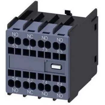 Siemens palīgkontaktu bloks 3RH2911-2GA31, 1 NO + 1 NC, skrūvju spailes, priekšējā montāža