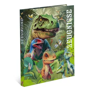 HERMA Dino World A4 gredzenu mape, izturīgs kartons, 2 gredzenu mehānisms, 30 mm muguriņa, pilnkrāsu apdruka, sertifikātiem un skolas dokumentiem 20160