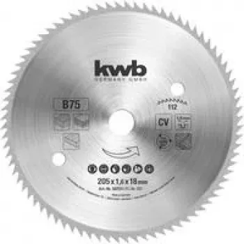 KWB 587511 ripzāģa asmens 205 mm x 18 mm urbums, 40 zobi, TCT, kokam