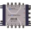 WISI FLEXSWITCH DXR0508 Multiswitch 5 in 8 ar uztvērēja barošanu, pasīvs, kaskadējams