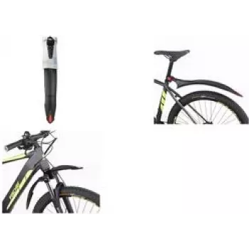 FISCHER dubļu sargu komplekts velosipēdam 26-29 collas, plastmasa, ātrā atbrīvošana, melns 85968