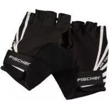 FISCHER velosipēda cimdi Sport, izmērs S/M, polsterēts plauksts, elpojoša aizmugure, ar āķa un cilpas aizdari, unisex, bez pirkstiem 86313