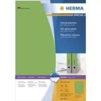 HERMA SuperPrint mapju etiķetes zaļas 61 x 192 mm 400 etiķetes (100 loksnes x 4) 4299