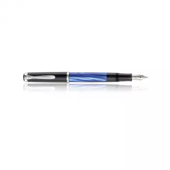 Pelikan Classic M205 pildspalva ar tintes pildījumu melni-zila (vidējs gals) 801874