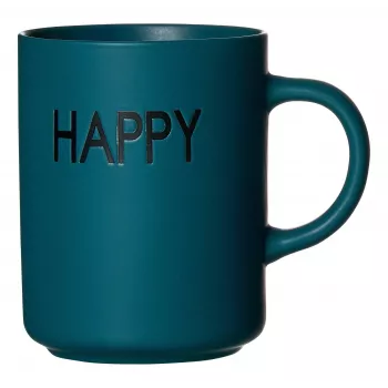 Ritzenhoff & Breker PETROL HAPPY kafijas krūžu komplekts, 390 ml, porcelāns, trauku mazgājamā mašīnā mazgājams, 4 gabali 425642