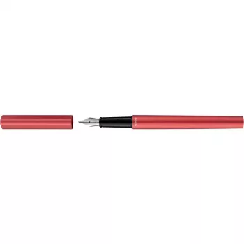 Pelikan Ineo Elements tintes pildspalva, ugunīgi sarkana, metāla matēta anodēta, pulēts nerūsējošā tērauda uzgalis M, 1 gab. (300009909)