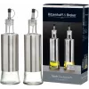 Ritzenhoff & Breker BASIC etiķa un eļļas pudeļu komplekts, stikls ar nerūsējošā tērauda apvalku, 250 ml, 2 gab. 823523