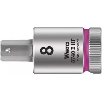 Wera Zyklop 8740 B HF 3/8 collu sešstūra uzgalis, 8 mm, ar noturēšanas funkciju 05003039001