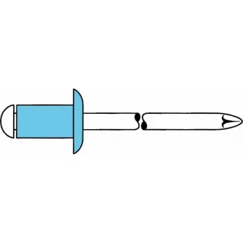 GESIPA aklo kniedes nerūsējošais tērauds 4 x 14 mm puslodes galva, 500 gab. 6330533 LEGIERUNGSZUSCHL