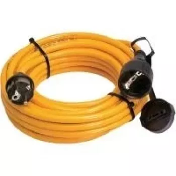 AS Schwabe 25 m oranžs gumijas pagarinātājs ar Schutzkontakt spraudni un ligzdu, 3G1.5 mm², IP44, 16 A, 230 V 59225