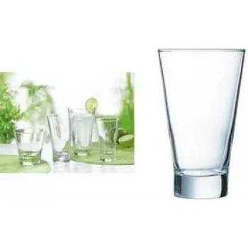 Esmeyer Arcoroc Shetland dzeramā glāze, 350 ml, stikls, trauku mazgājamā mašīnā mazgājama, smaga pamatne, 1 gab. 410-343
