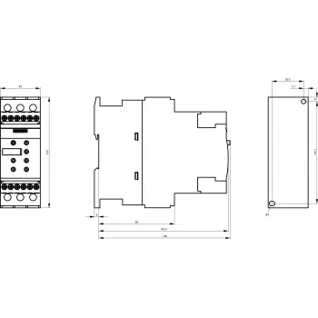 Siemens SIRIUS 3RW4027-1TB04 mīkstās palaišanas ierīce, 32 A, 400-600 V AC, 24 V AC/DC vadība, 15 kW pie 400 V