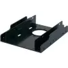 RENKFORCE HDA-252P 3,5 inch uz 2x 2,5 inch HDD/SSD montāžas rāmis, metāla, melns