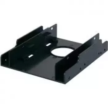 RENKFORCE HDA-252P 3,5 inch uz 2x 2,5 inch HDD/SSD montāžas rāmis, metāla, melns
