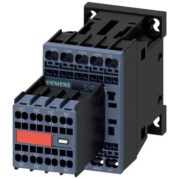 Siemens SIRIUS 3RH2 palīgkontaktors 3RH2244-2BB40, 4 NO + 4 NC, 24 V DC spole, skrūvju spailes