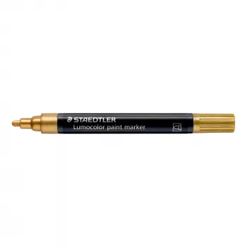 STAEDTLER Lumocolor akrila krāsas marķieris zelta 2,4mm apaļš uzgalis 349-11