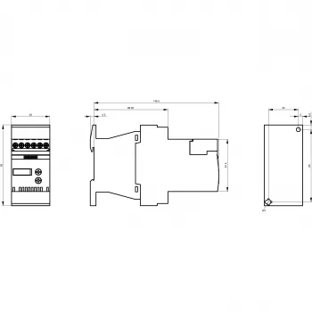 Siemens SIRIUS 3RW3017-1BB04 mīkstās palaišanas ierīce, S00, 17 A, 200-480 V AC, 24 V AC/DC vadība