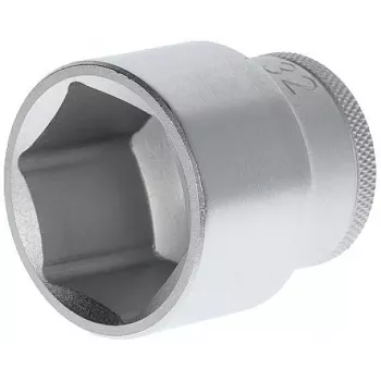 GEDORE 1/2 collu sešstūra uzgalis 32 mm, 6-punktu, hromēts, DIN 3124 6132740