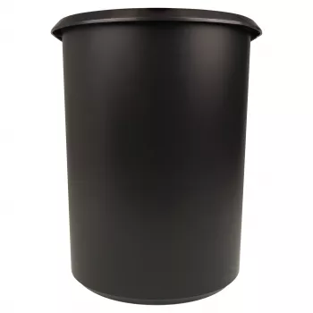 HELIT the double atkritumu papīra miskaste, ovāla, 20 L, melna, PE, bez vāka, 1. daļa (H6103795)