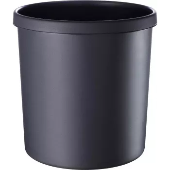 HELIT H6106495 liesmas slāpējošs apaļš atkritumu tvertne, 18 L, melna