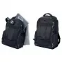 LIGHTPAK Fanactic 20L poliestera mugursoma ar datoru nodalījumu ar sānu rāvējslēdzēju, polsterētu muguru un plecu siksnām, vairākām kabatām, melna 24603
